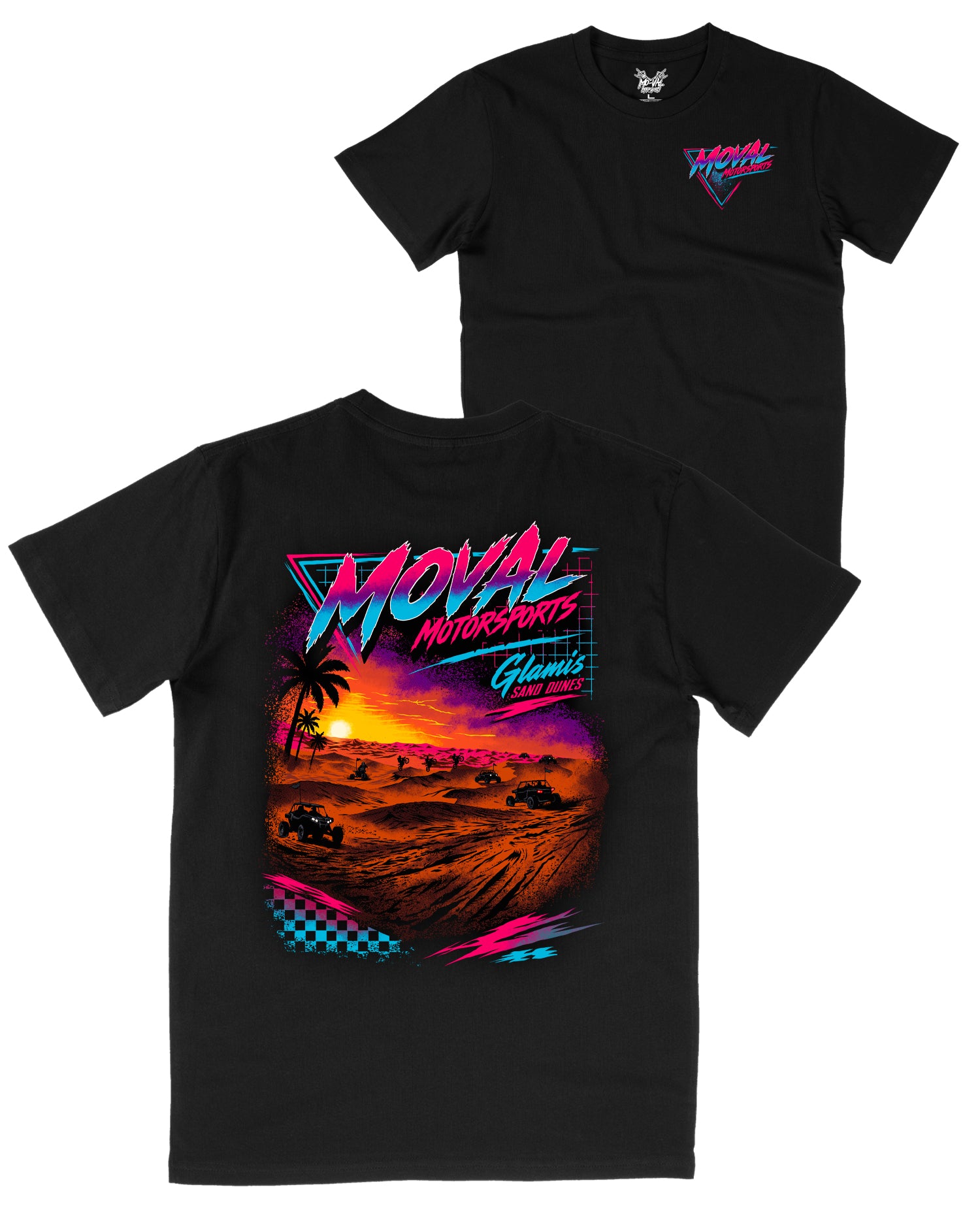 Moval Retro Glamis Tee Black