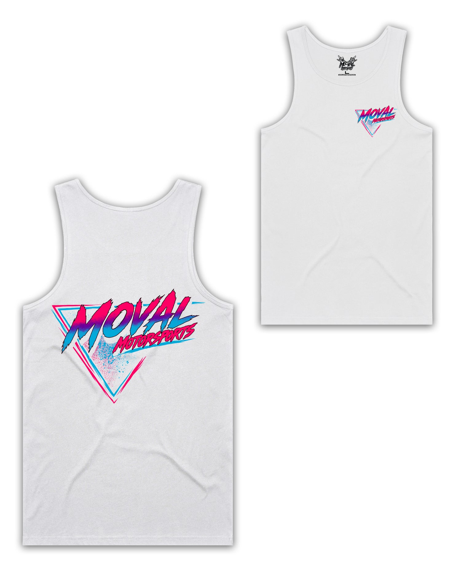 Moval Retro Logo Tank Top White